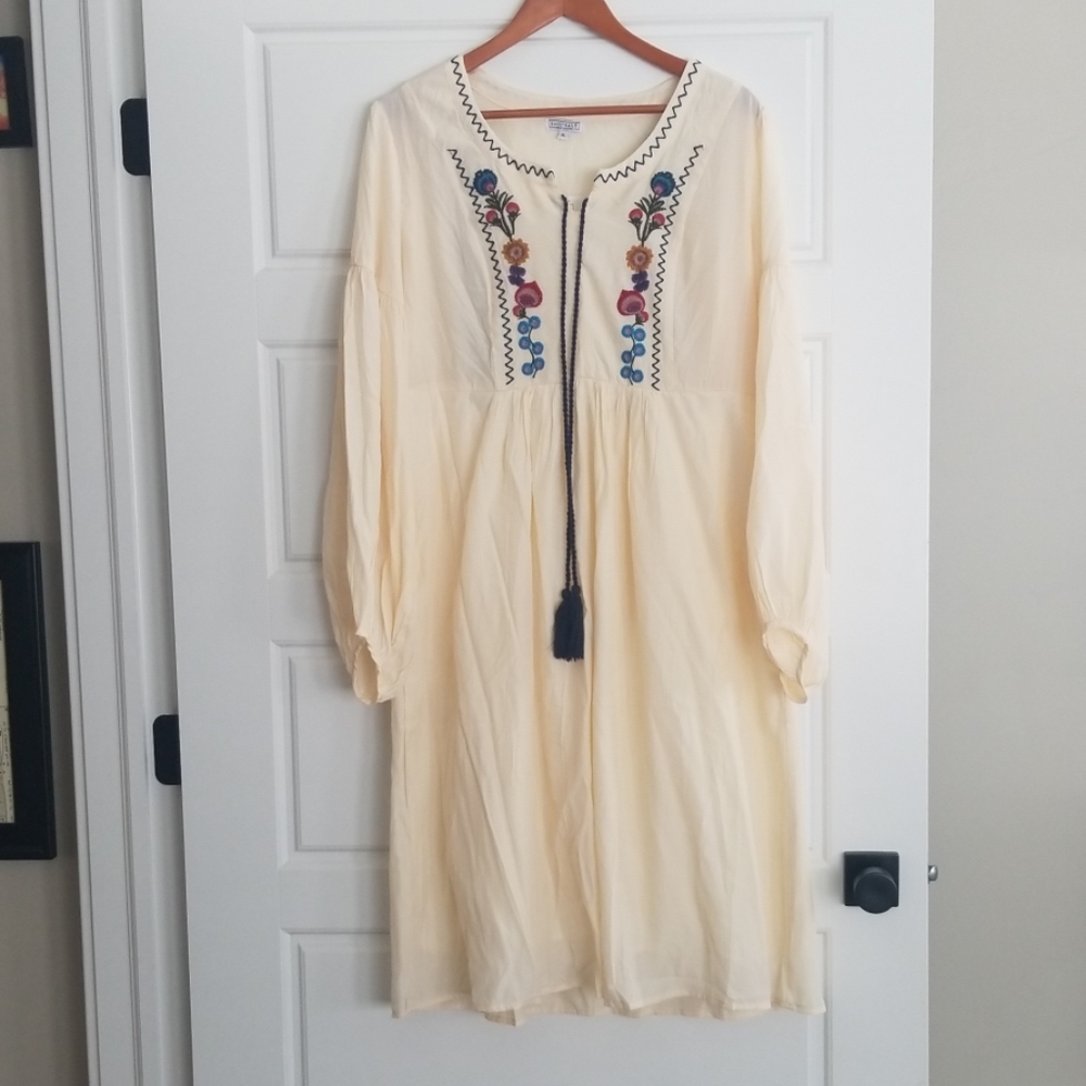 Sweet salt embroidered dress